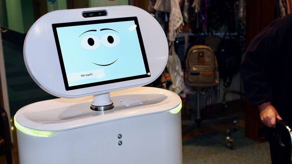 Einer der Roboter des Pilotprojekts in der Johannesbad Fachklinik Saarschleife Einer der Roboter des Pilotprojekts in der Johannesbad Fachklinik Saarschleife