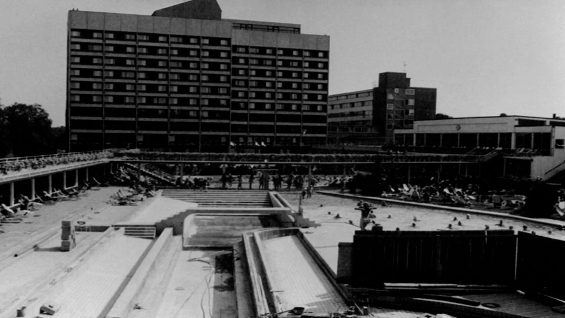 Außenaufnahme der Johannesbad Fachklinik in den 70ern