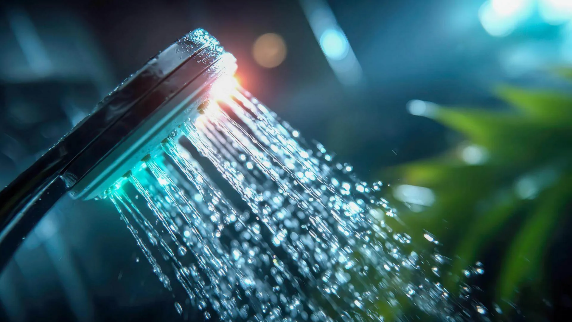 Duschkopf mit Wasserstrahl