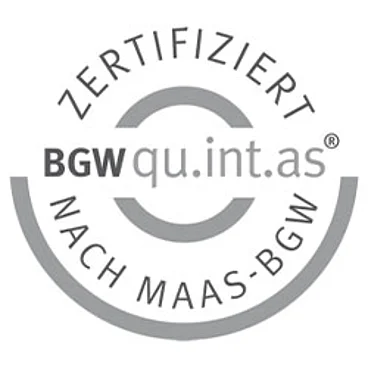 qui.int.as nach MAAS-BGW Zertifikat für die Rehakliniken der Johannesbad Gruppe.