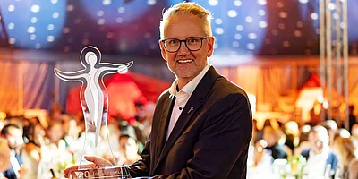 Karsten Fuchs bei der 60-Jahr Feier.
