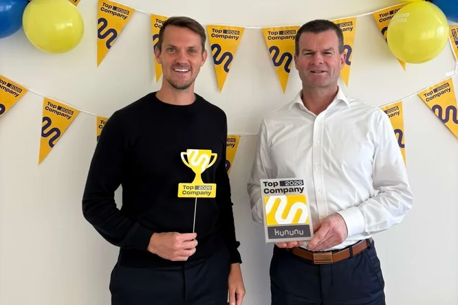 Vorstand Johannesbad Gruppe mit Siegel Kununu TopCompany 2025