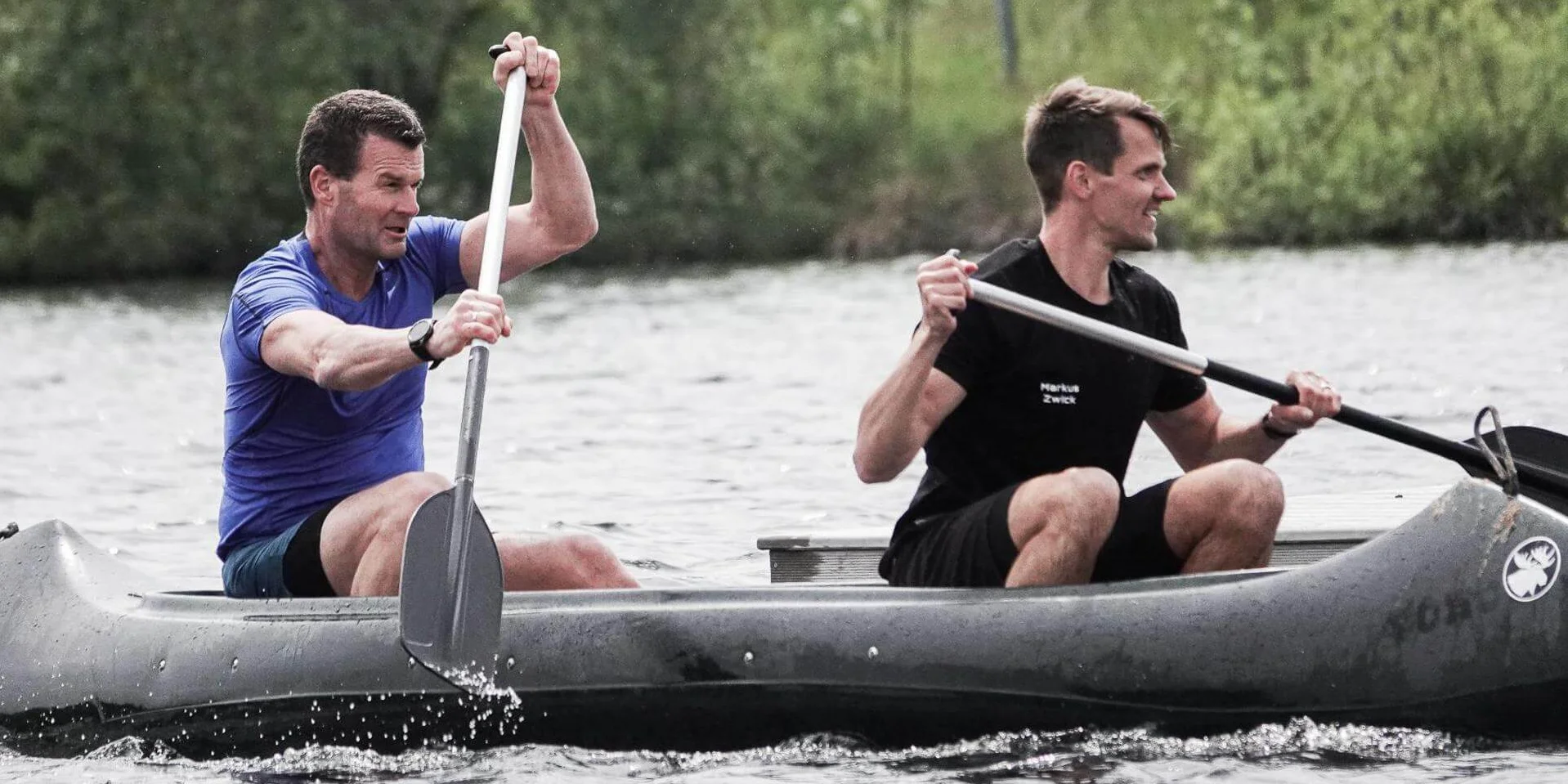 Markus Zwick, CEO, Werner Weißenberger, CFO links, der Johannesbad Gruppe bei Mitarbeiterolympiade Markus Zwick, CEO, Werner Weißenberger, CFO links, der Johannesbad Gruppe bei Mitarbeiterolympiade