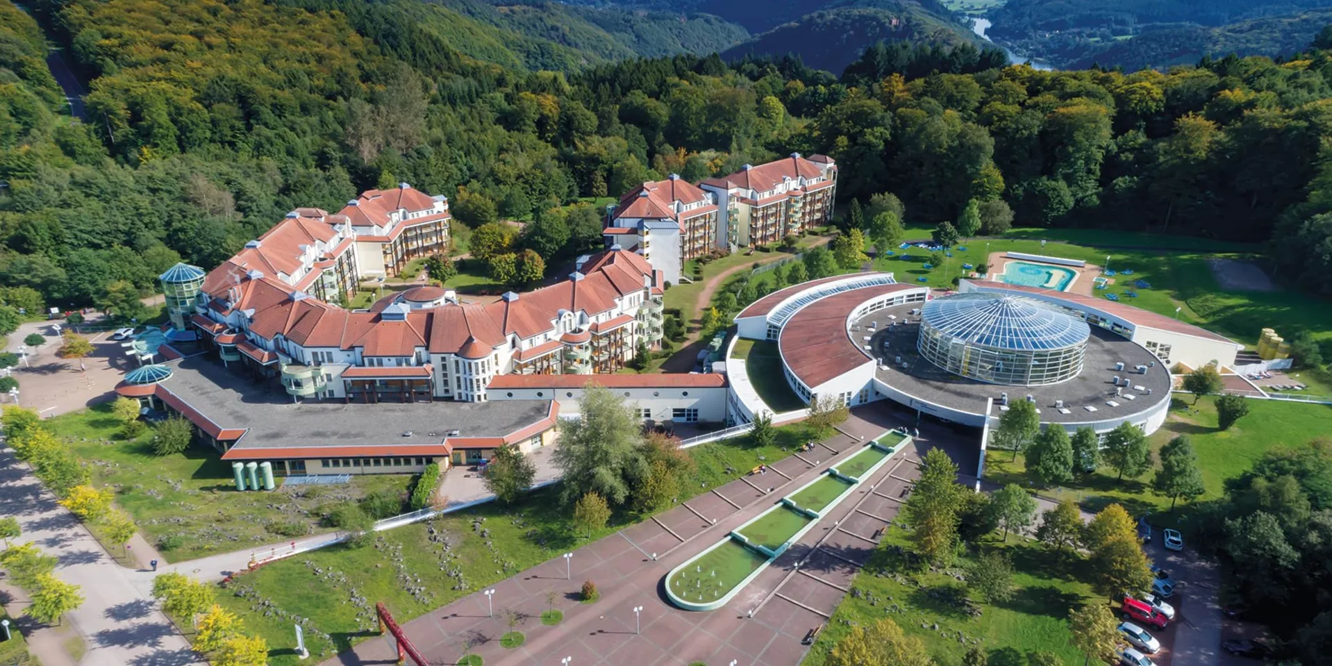 Johannesbad Fachklinik Saarschleife Luftaufnahme Johannesbad Fachklinik Saarschleife Luftaufnahme